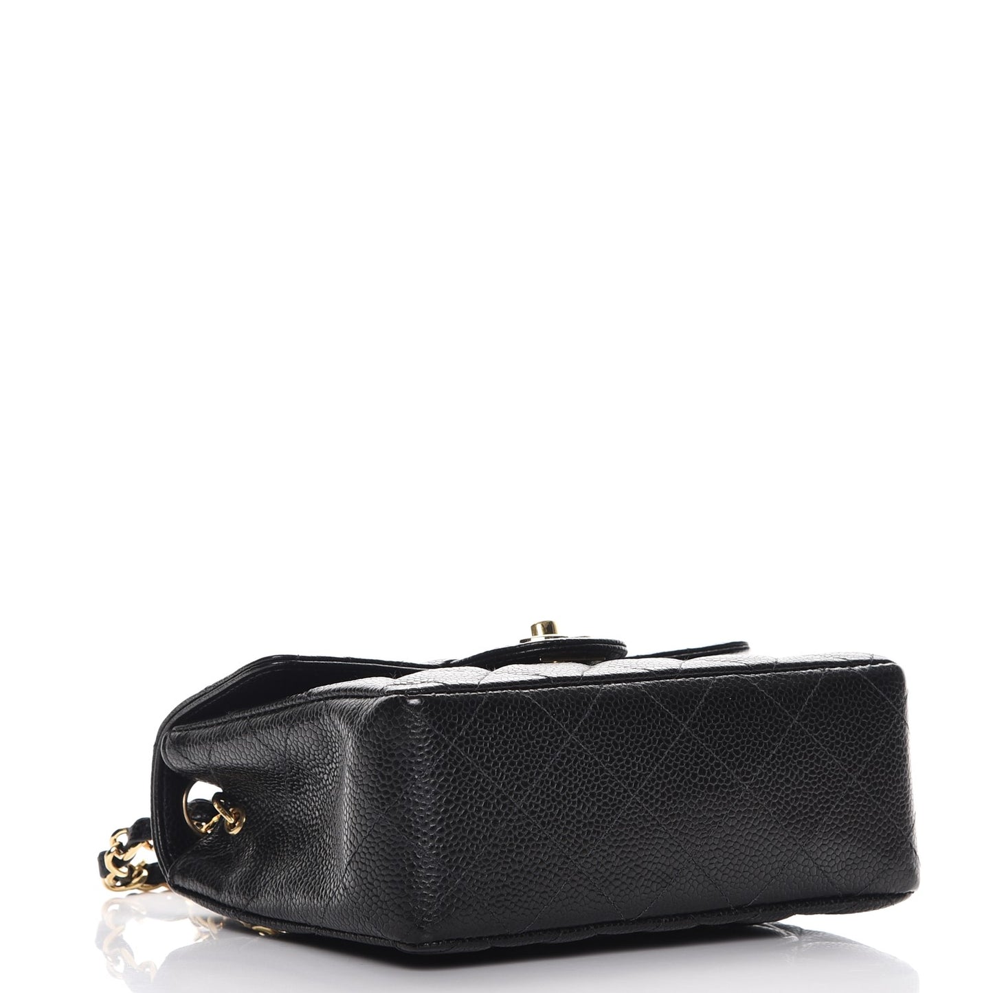 Caviar Quilted Mini Square Flap Black