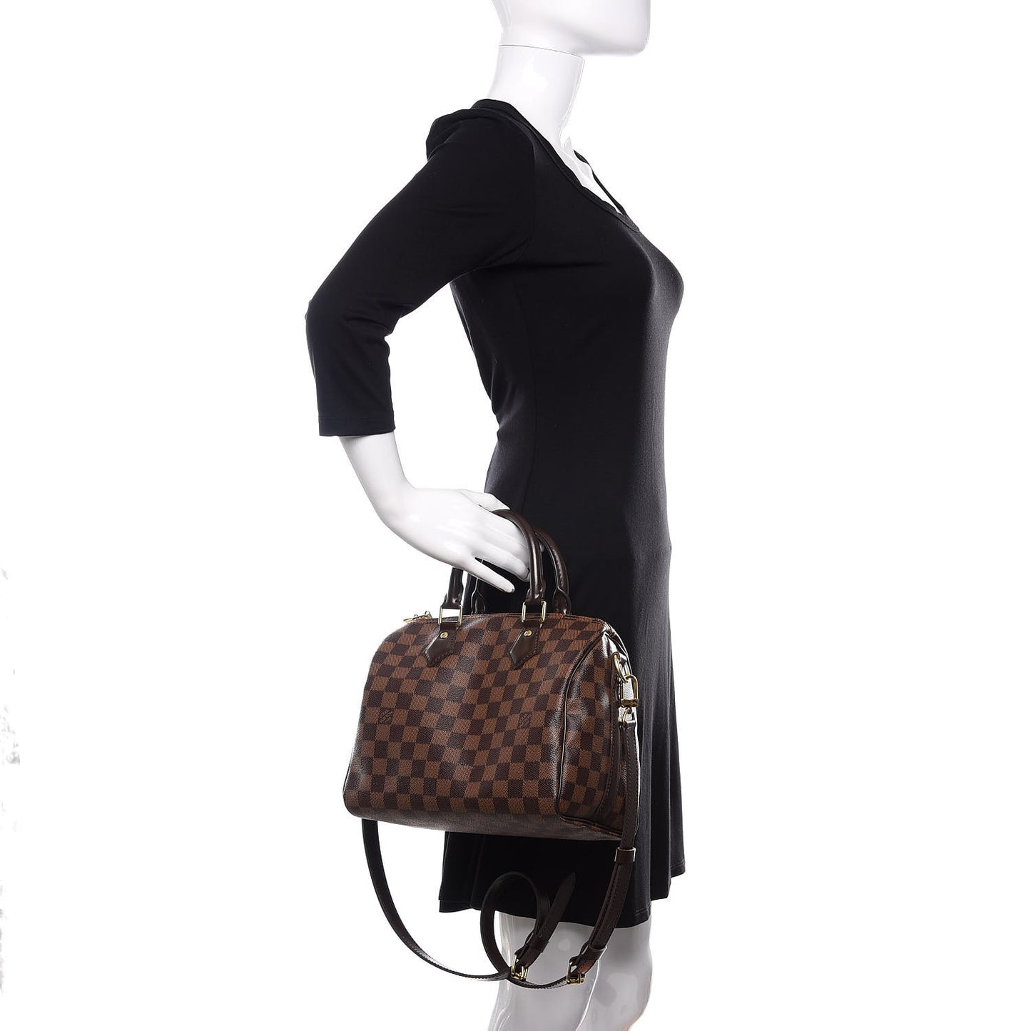 Damier Ebene Speedy Bandouliere 25