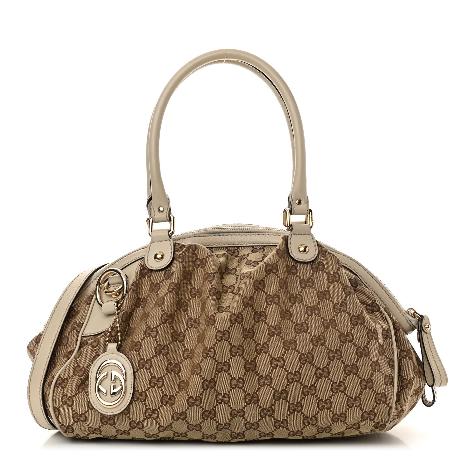 Gucci Monogram Medium Sukey Boston Off White 1 of 14
