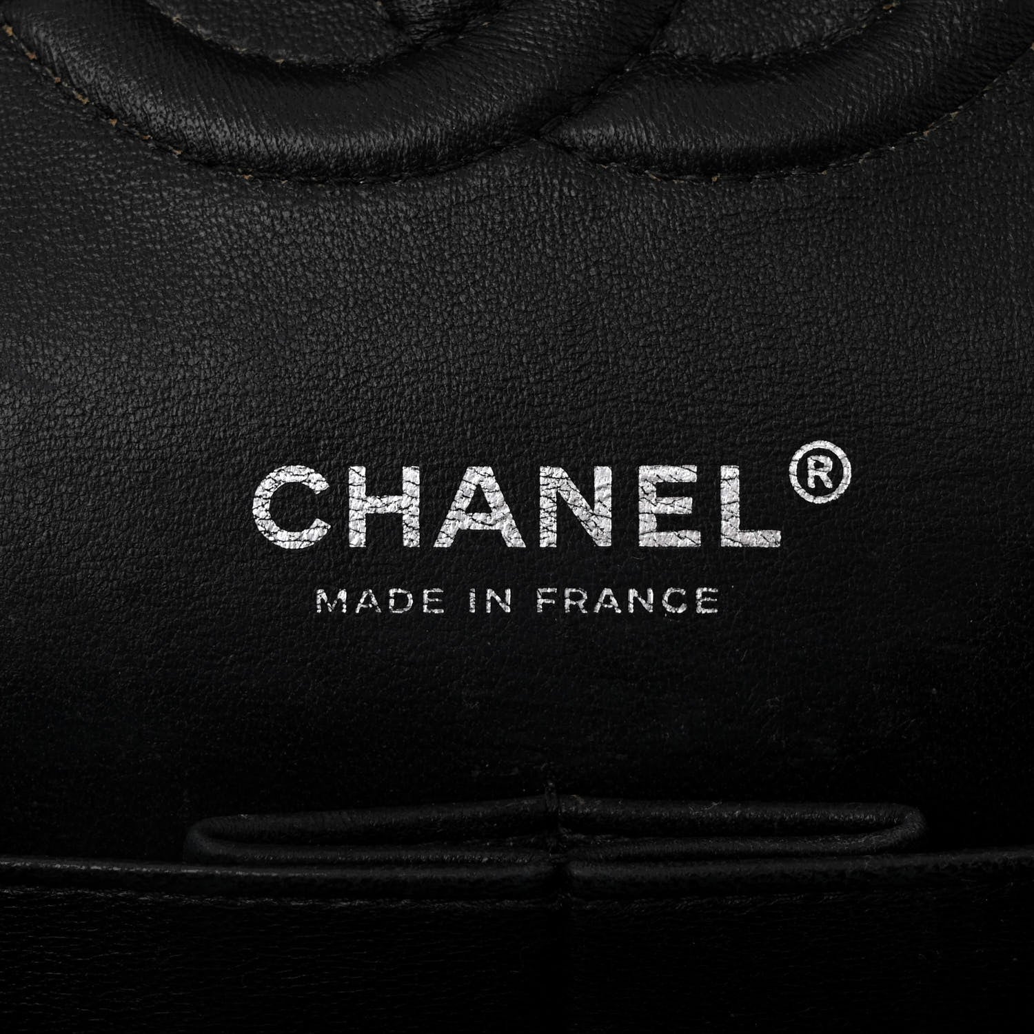 Chanel Lambskin Chevron Quilted Medium Double Flap Black 6 of 10