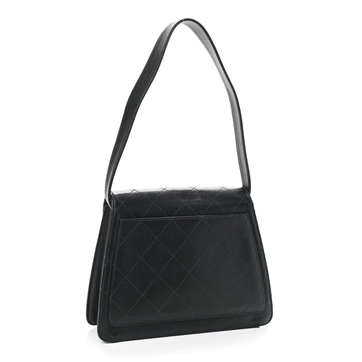 Chanel Caviar Quilted Flap Shoulder Bag Black 2 of 11