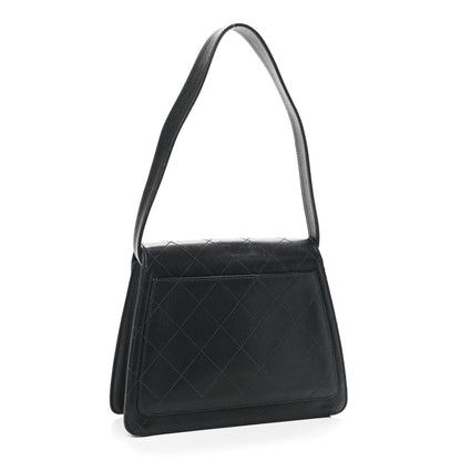 Chanel Caviar Quilted Flap Shoulder Bag Black 2 of 11
