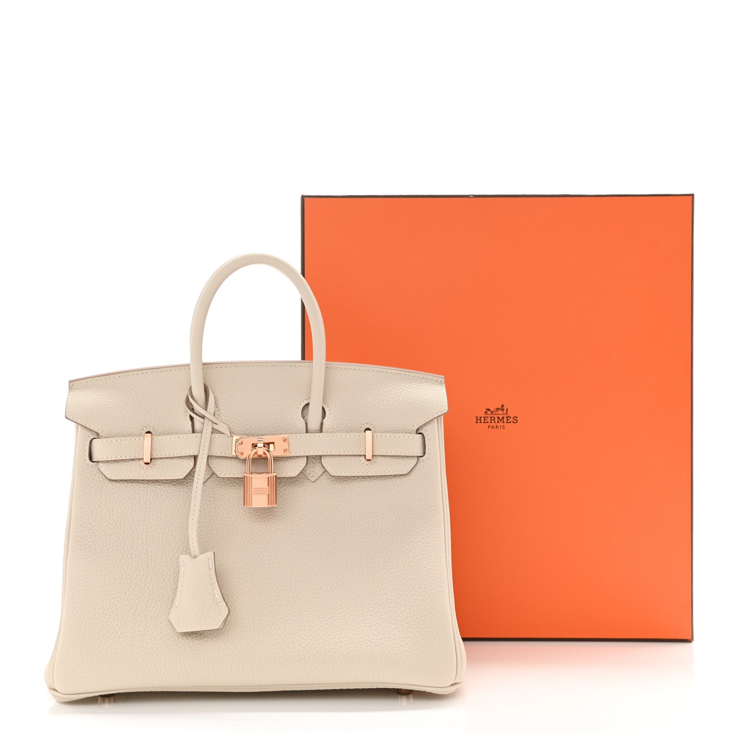 Hermes Togo Birkin 25 Craie 11 of 11