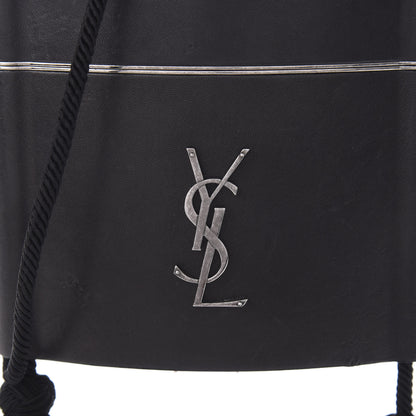 Saint Laurent Lambskin Monogram Opyum Tassel Bag Black 8 of 10