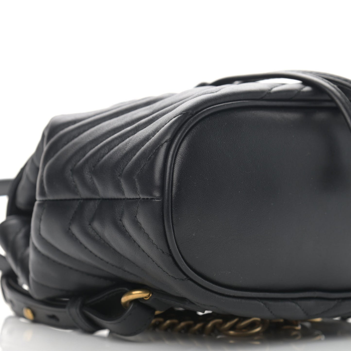 Calfskin Matelasse GG Marmont Flap Backpack Black