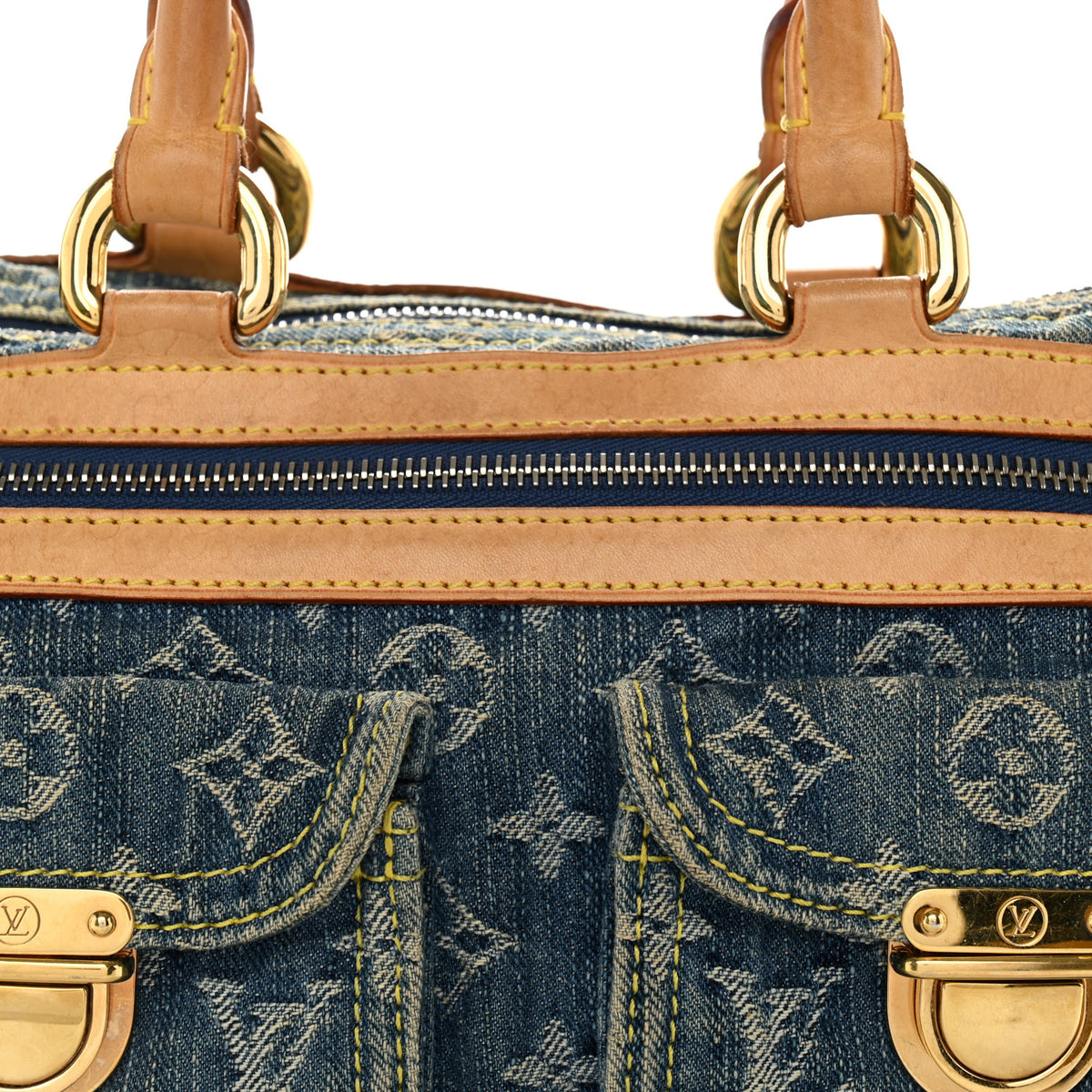 Louis Vuitton Monogram Denim Neo Speedy Blue 8 of 15