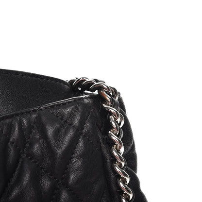 Chanel Washed Lambskin Quilted Maxi Chain Around Flap Black 8 of 9