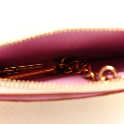 Louis Vuitton Monogram Multicolor Key Pouch White Litchi 5 of 6