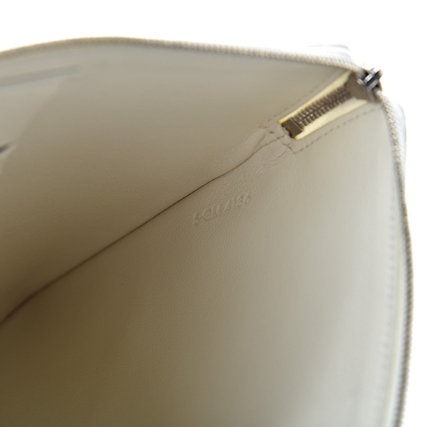 Lambskin Bi-Color Solo Clutch Pouch White Magenta