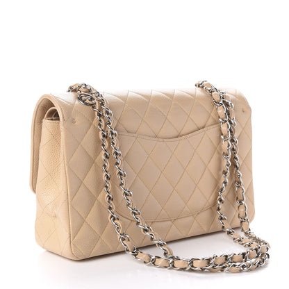 Chanel Caviar Quilted Medium Double Flap Beige Clair 3 of 17
