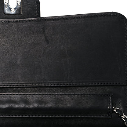Chanel Patent Calfskin Quilted Brilliant East West Flap Clutch Black 10 of 14