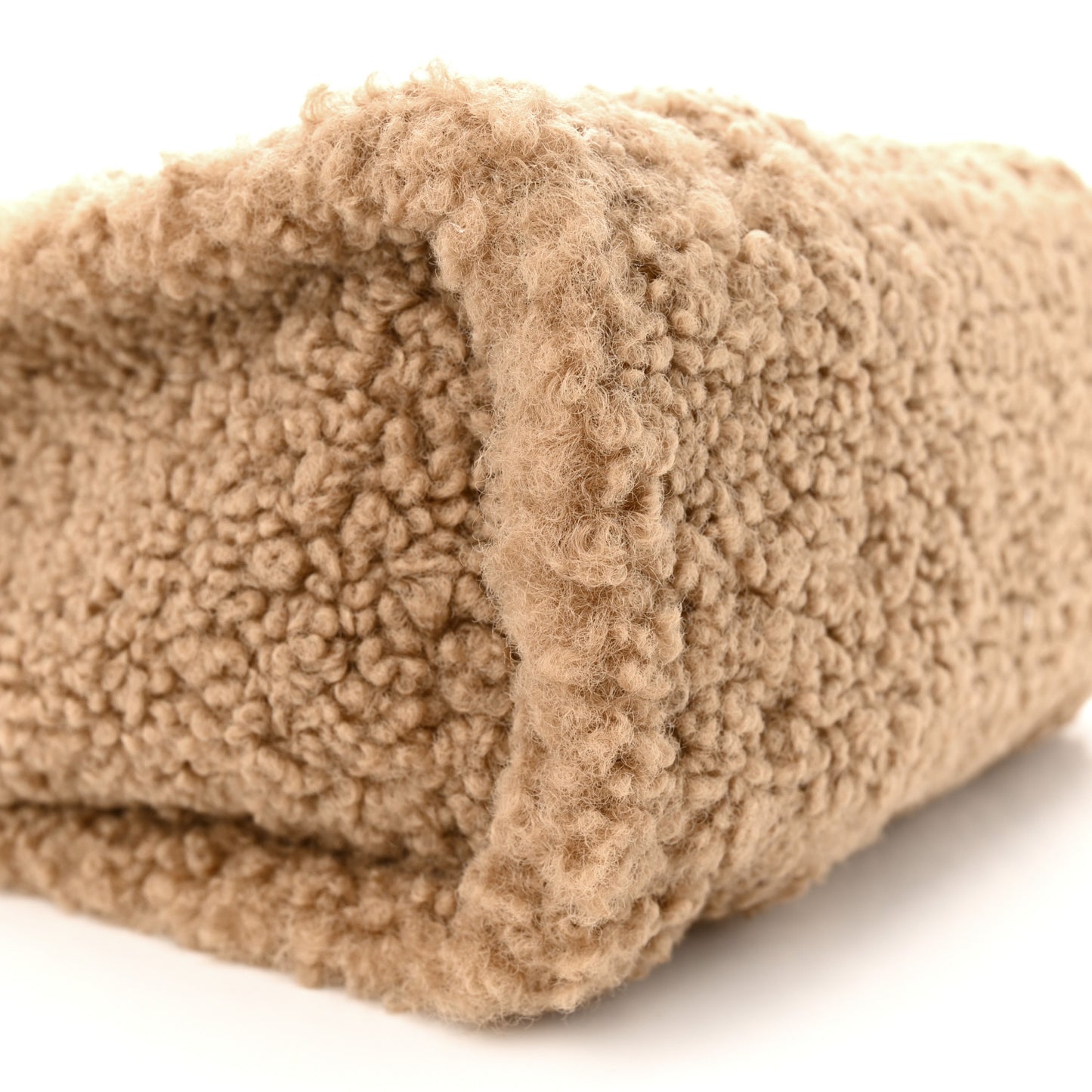 Polyester Cotton Mini The Teddy Traveler Tote Bag Beige