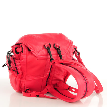 Alexander Wang Lambskin Marti Backpack Poppy Matte Black Hardware 3 of 6