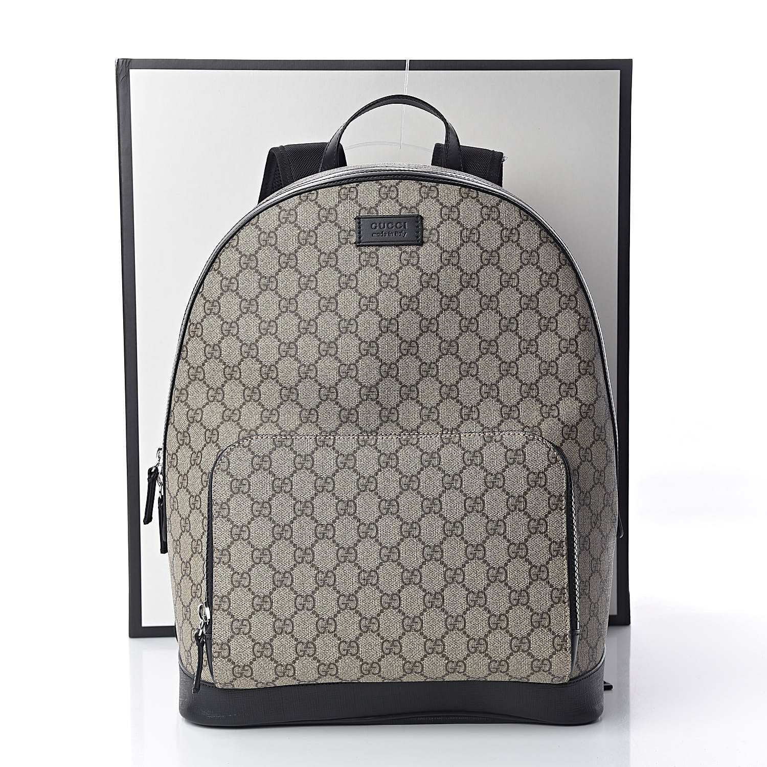 Gucci GG Supreme Monogram Medium Backpack Black 11 of 11