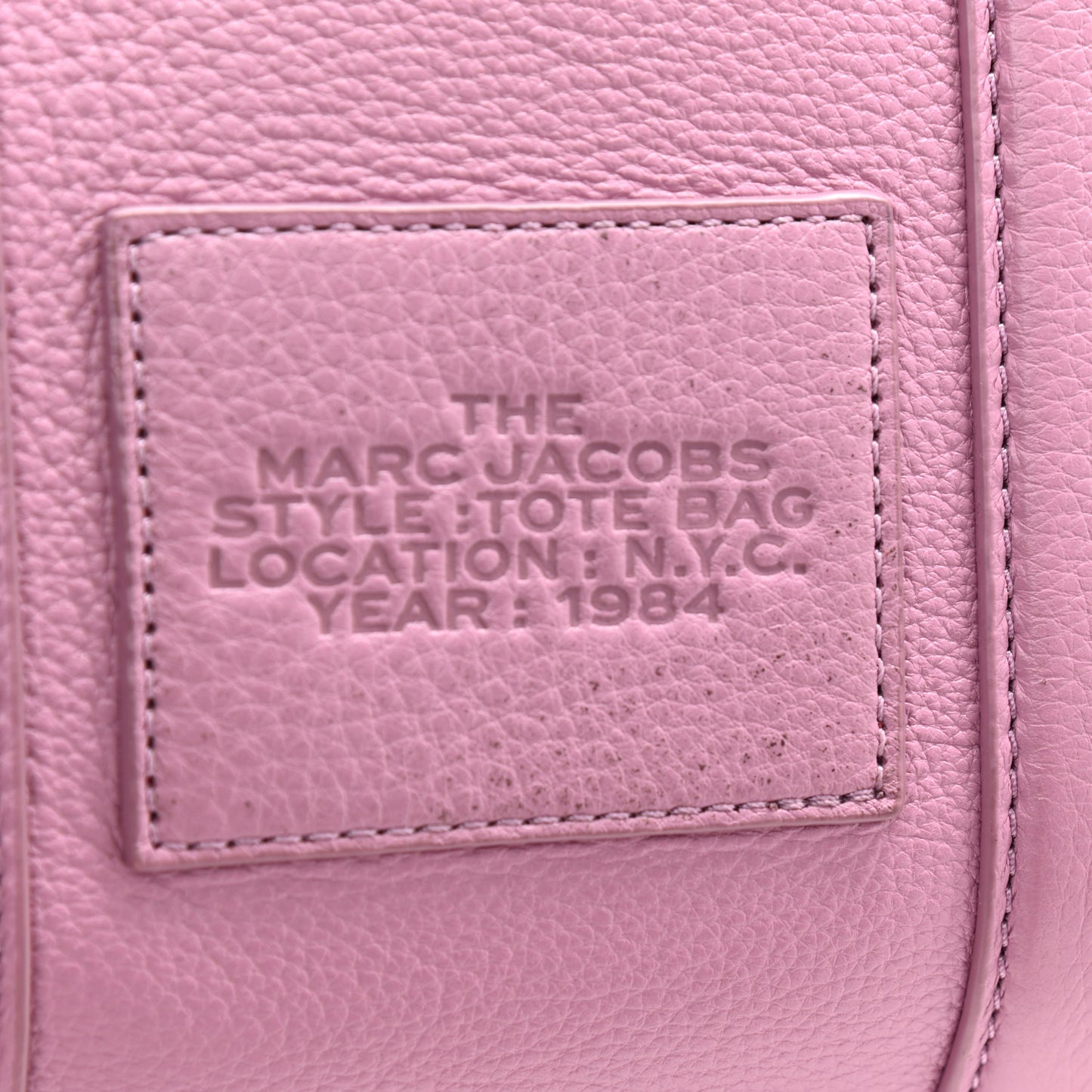 Grained Calfskin Small The Tote Bag Orchid Haze