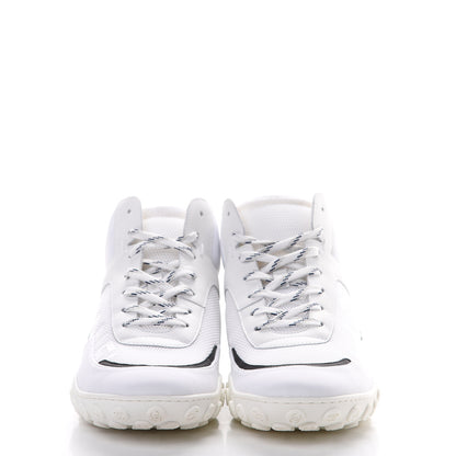 Chanel Calfskin Mesh Lycra Womens Logo Sneakers 40.5 White 2 of 10