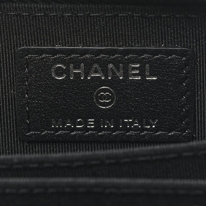Chanel Patent Lambskin Quilted Zip Coin Purse So Black 6 of 9