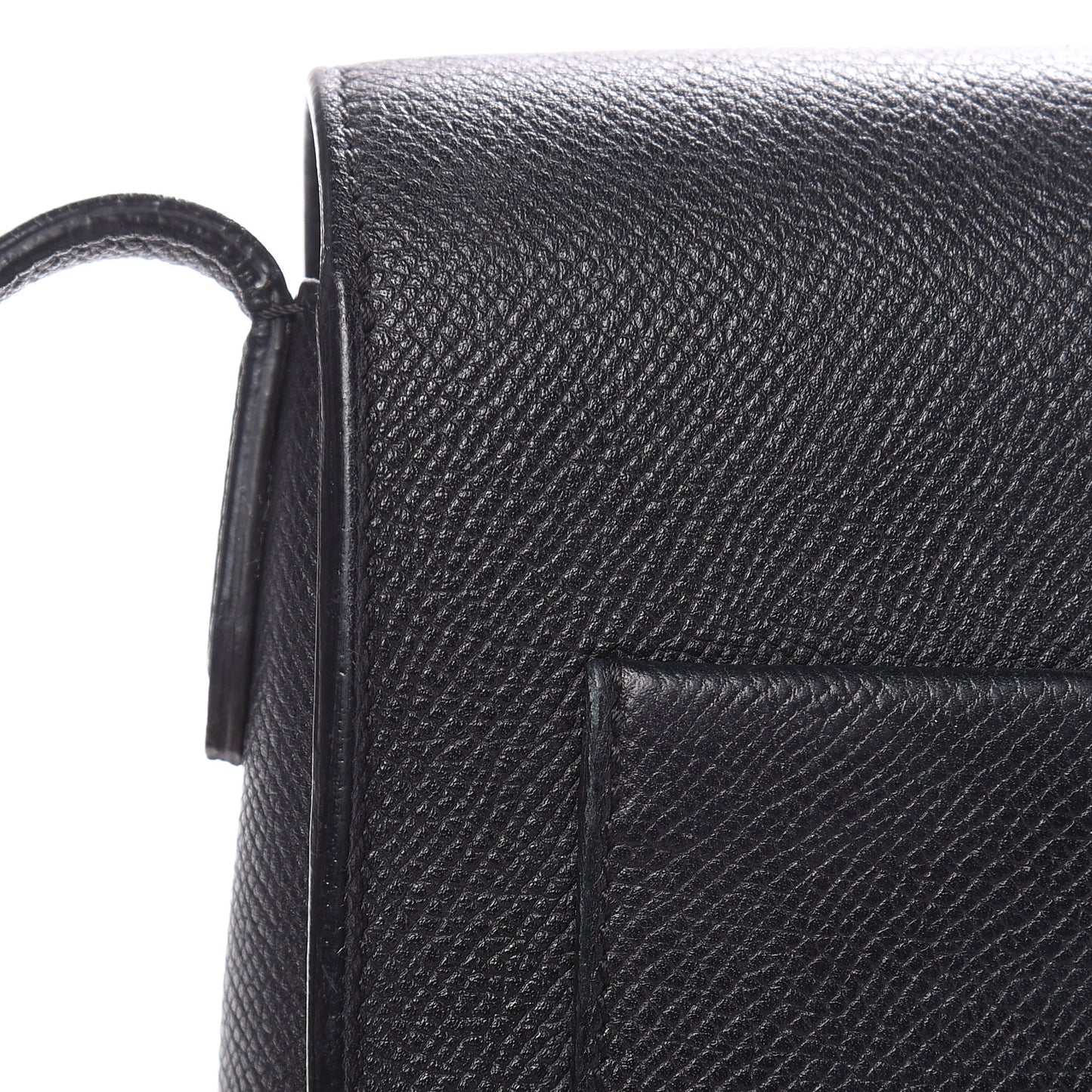 Baby Grained Calfskin Small Trotteur Black