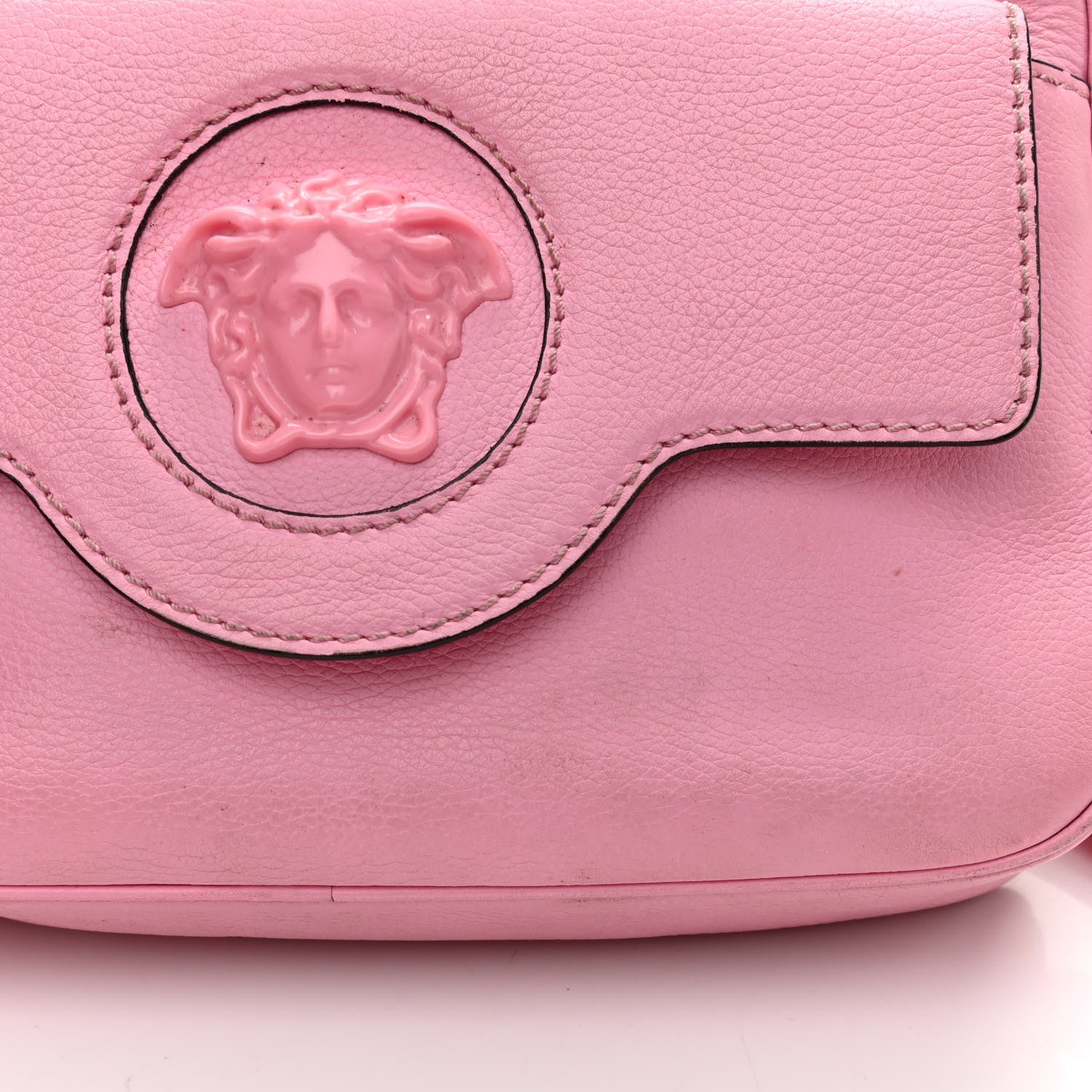Versace Grained Calfskin Medusa Camera Bag Pink 15 of 16