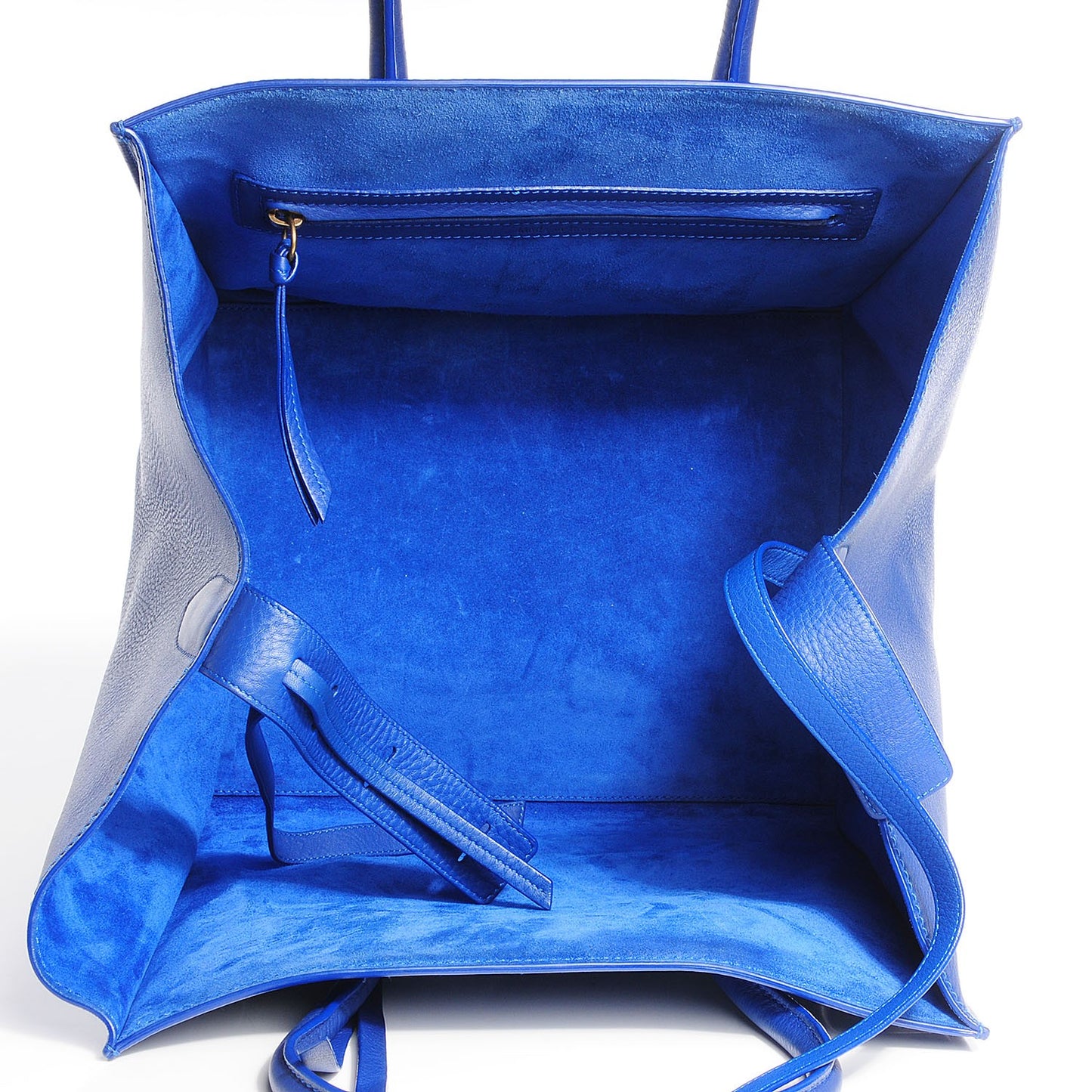 Supple Calfskin Medium Phantom Luggage Cobalt