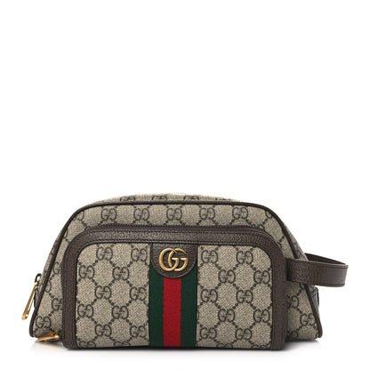 Gucci GG Monogram Web Ophidia Toiletry Case Beige 1 of 10