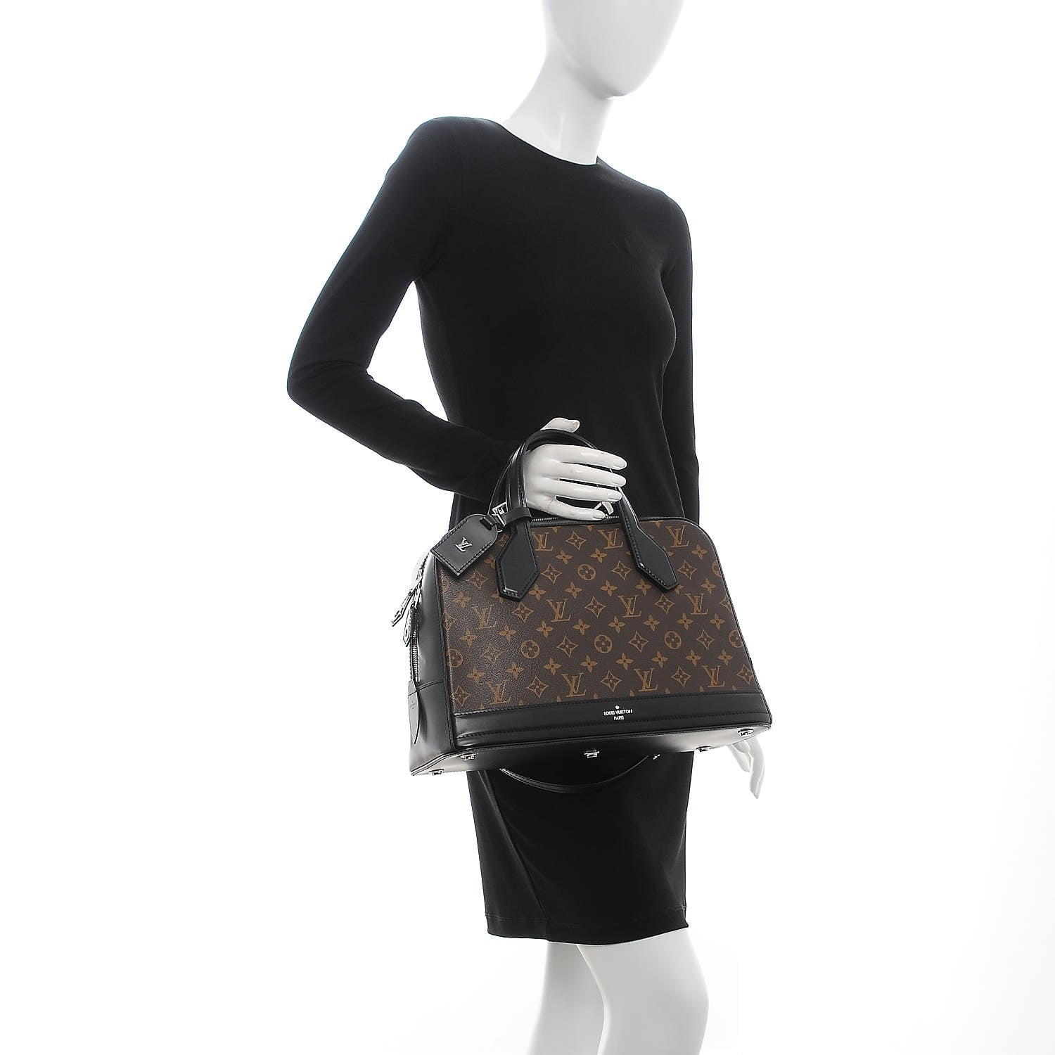 Louis Vuitton Monogram Dora MM Black 3 of 8