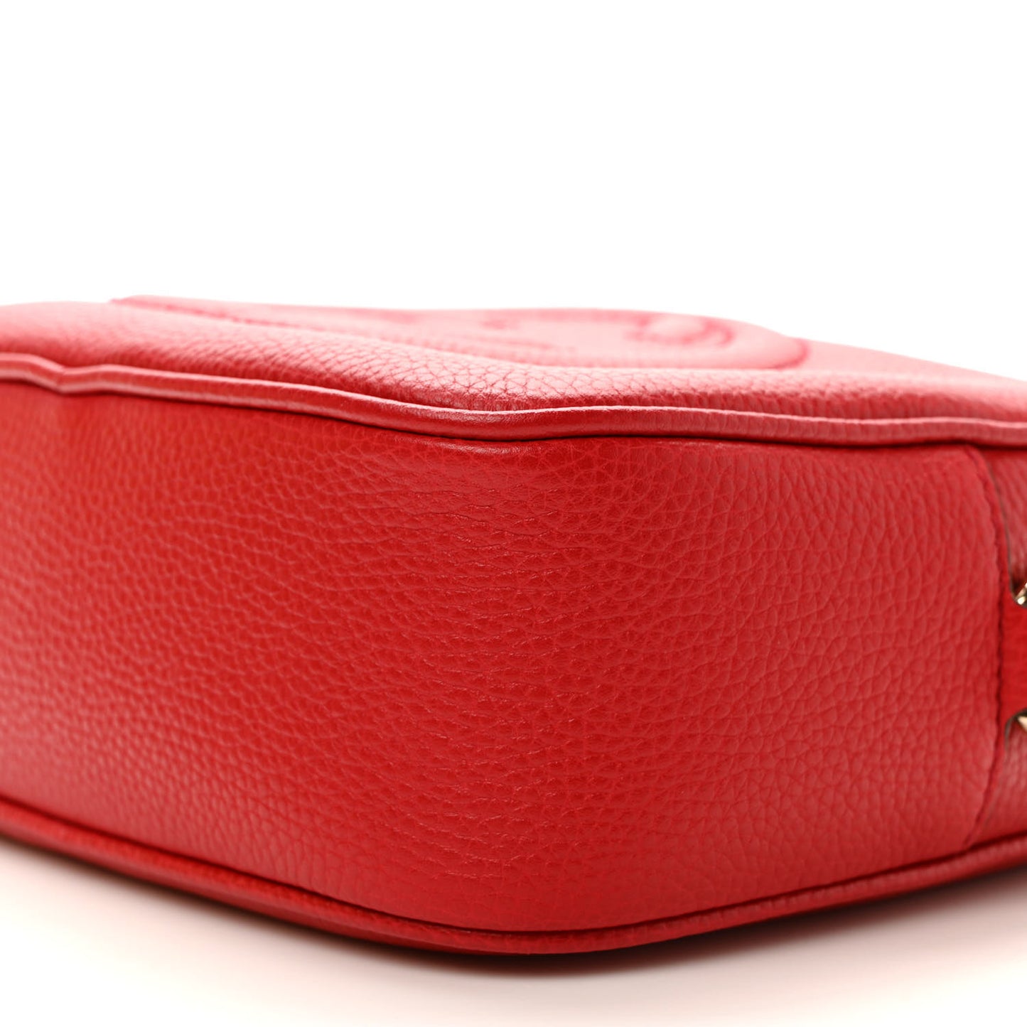 Pebbled Calfskin Small Soho Disco Bag Tabasco Red