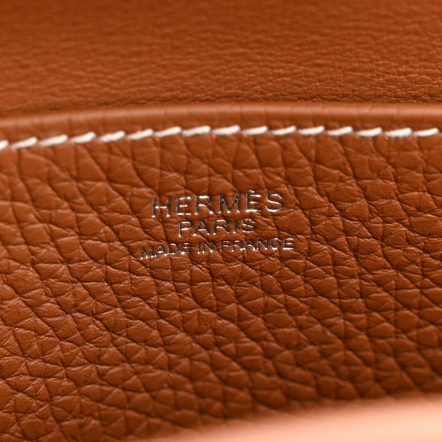 Hermes Taurillon Clemence Halzan 25 Gold 6 of 12