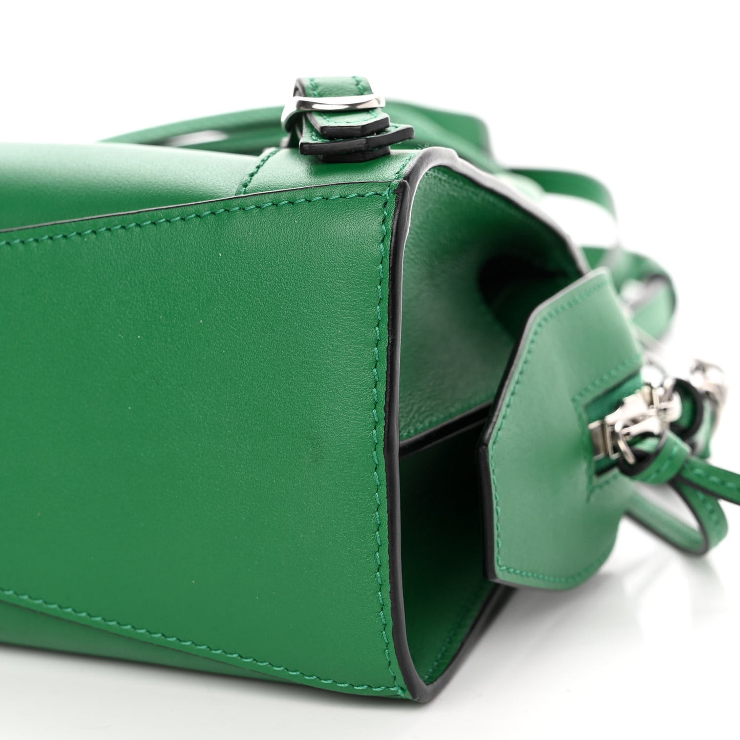 Smooth Calfskin Neo Classic Silver Hardware Mini City Grass Green