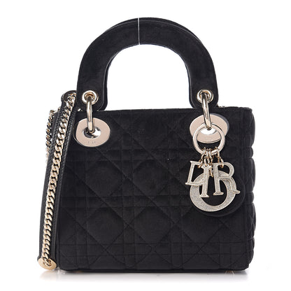 Christian Dior Velvet Mini Lady Dior Black 1 of 9