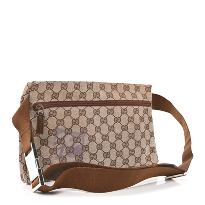 Gucci GG Monogram Web Double Pocket Belt Bag Ebony 3 of 13