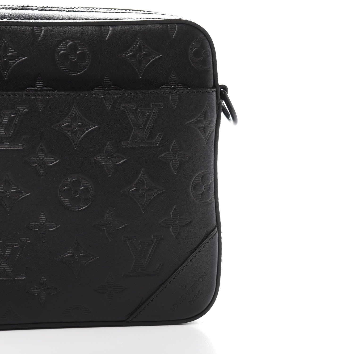 Louis Vuitton Calfskin Monogram Shadow Duo Messenger Black 10 of 11