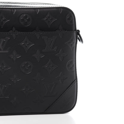 Louis Vuitton Calfskin Monogram Shadow Duo Messenger Black 10 of 11