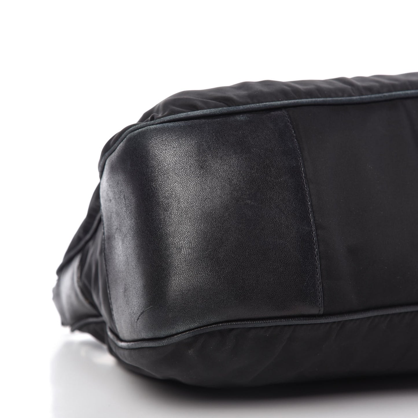 Tessuto Nylon Vitello Shoulder Bag Black