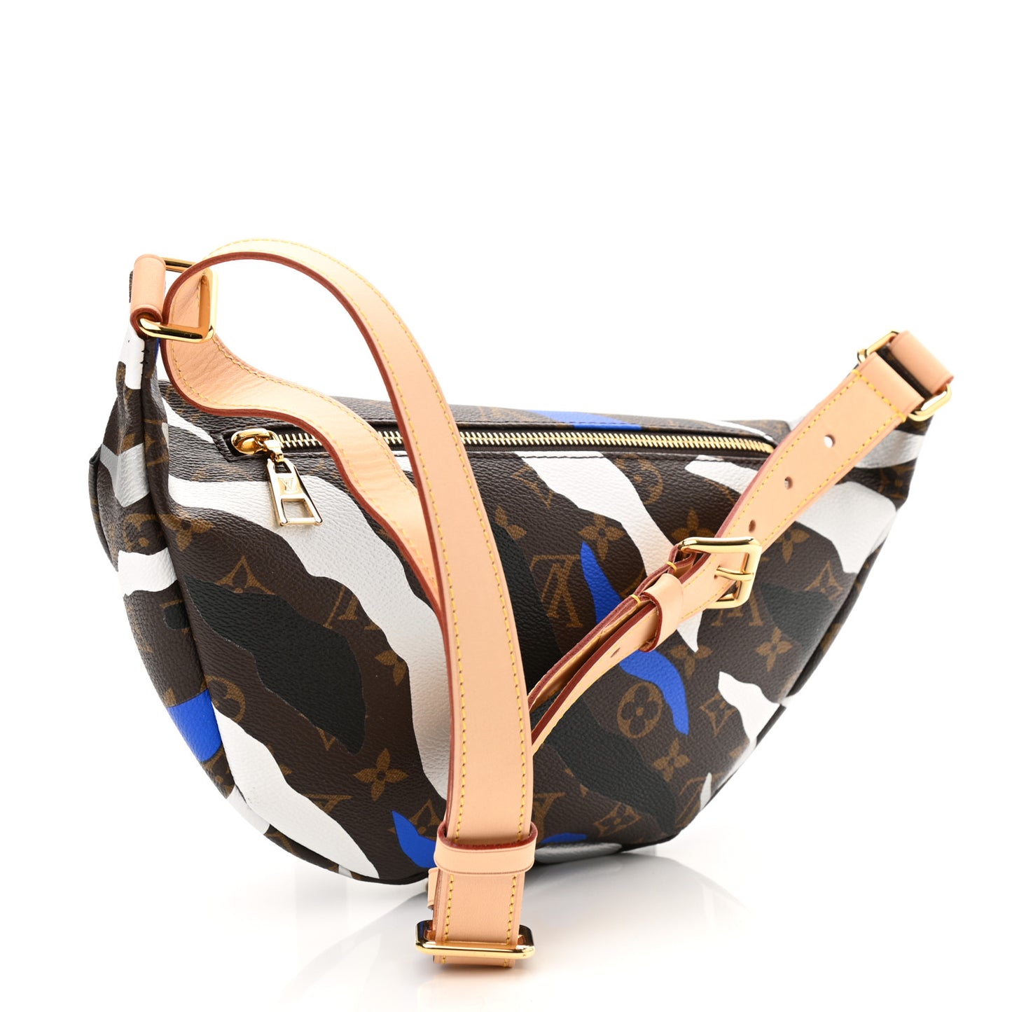 X LOL Monogram Bumbag Blue Silver