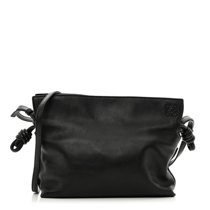 Loewe Calfskin Mini Flamenco Knot Clutch Black 1 of 10