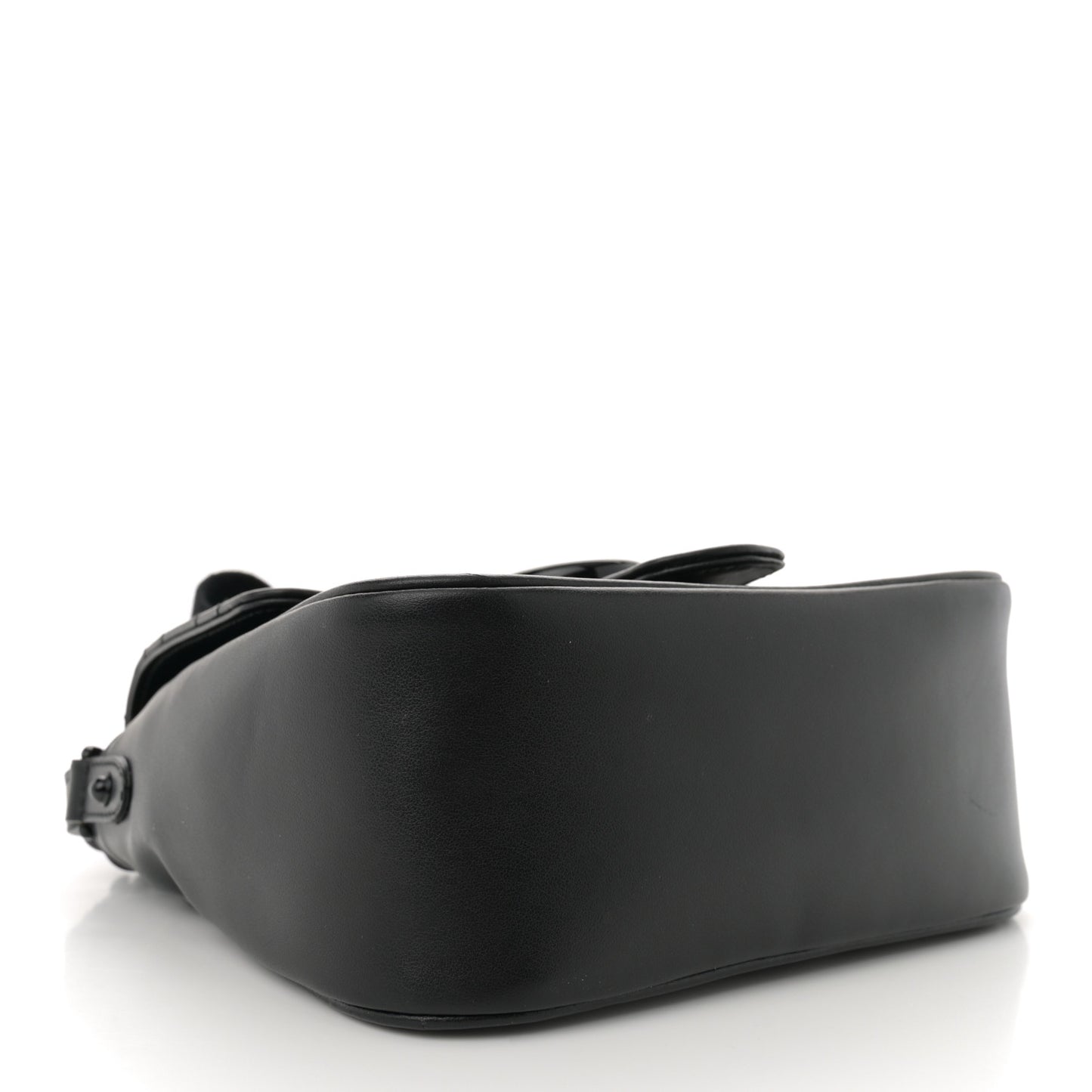 Calfskin Matelasse Monochrome Mini GG Marmont Crossbody Shoulder Bag Black