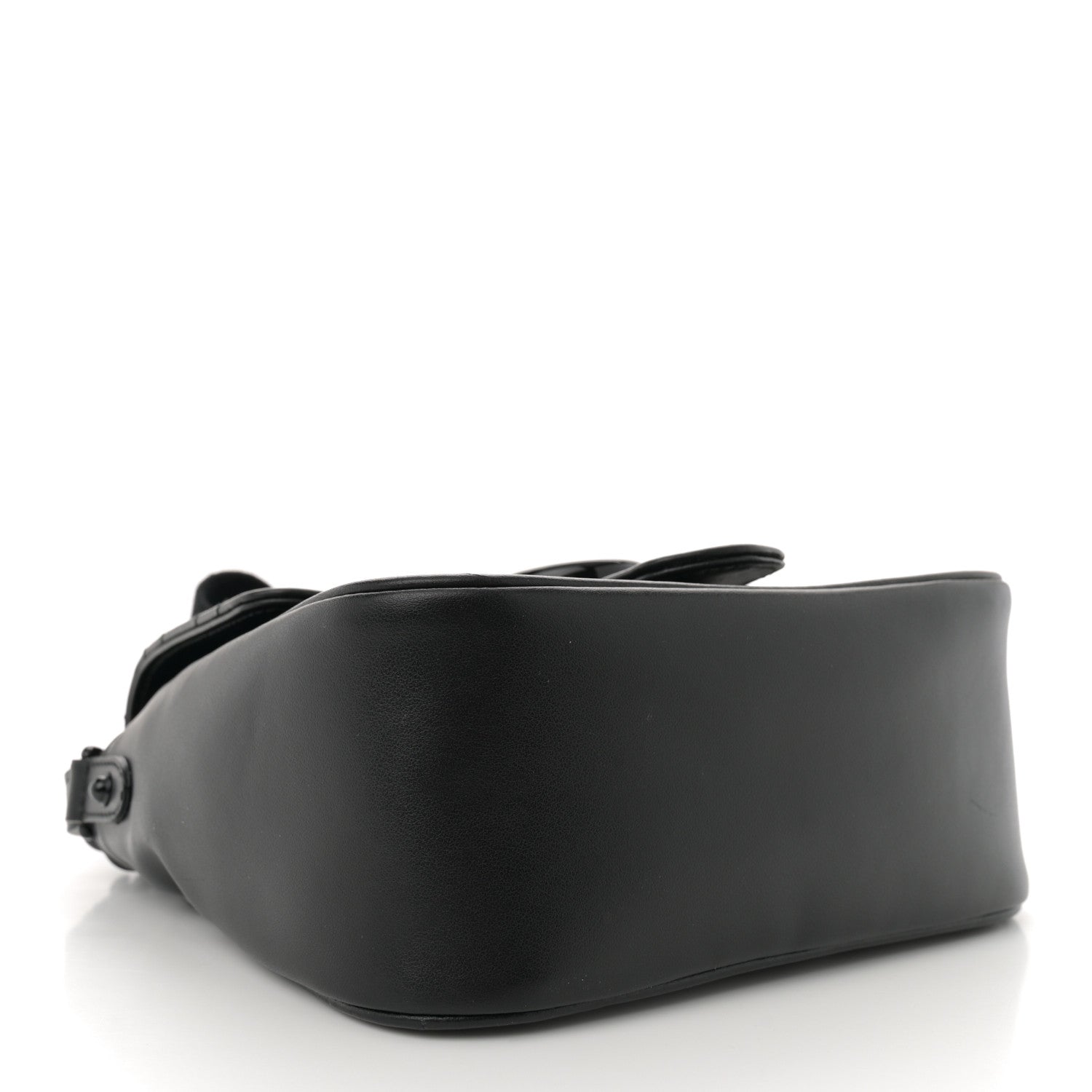 Gucci Calfskin Matelasse Monochrome Mini GG Marmont Crossbody Shoulder Bag Black 4 of 12