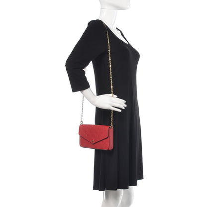 Louis Vuitton Empreinte Pochette Felicie Chain Wallet Cherry 3 of 13