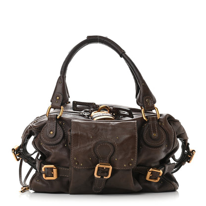 Chloe Calfskin Paddington Front Pocket Tote Chocolate 1 of 10