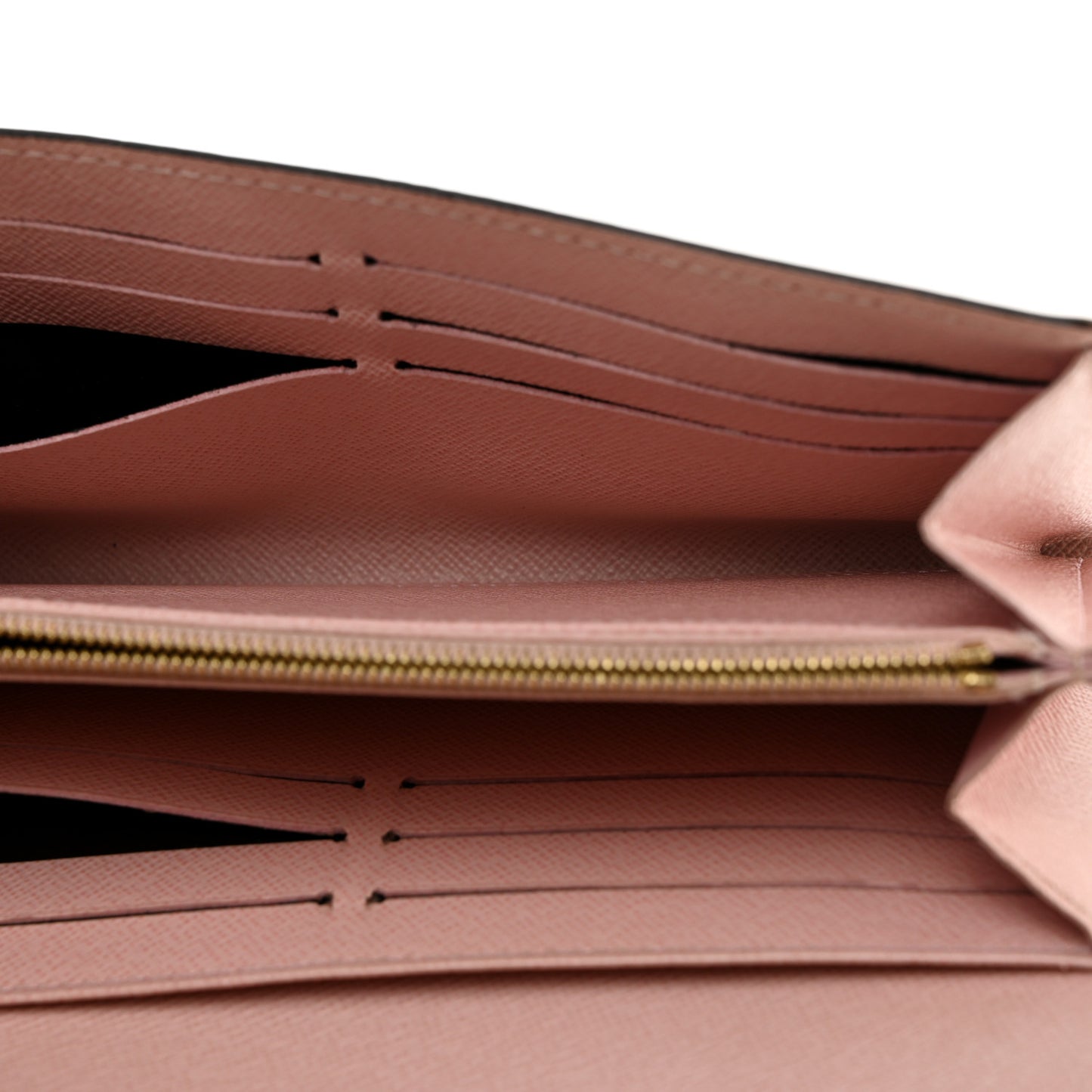 Damier Ebene Sarah Wallet NM Rose Ballerine