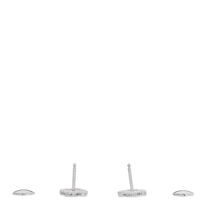 Van Cleef & Arpels 18K White Gold Diamond Sweet Alhambra Earrings 3 of 4