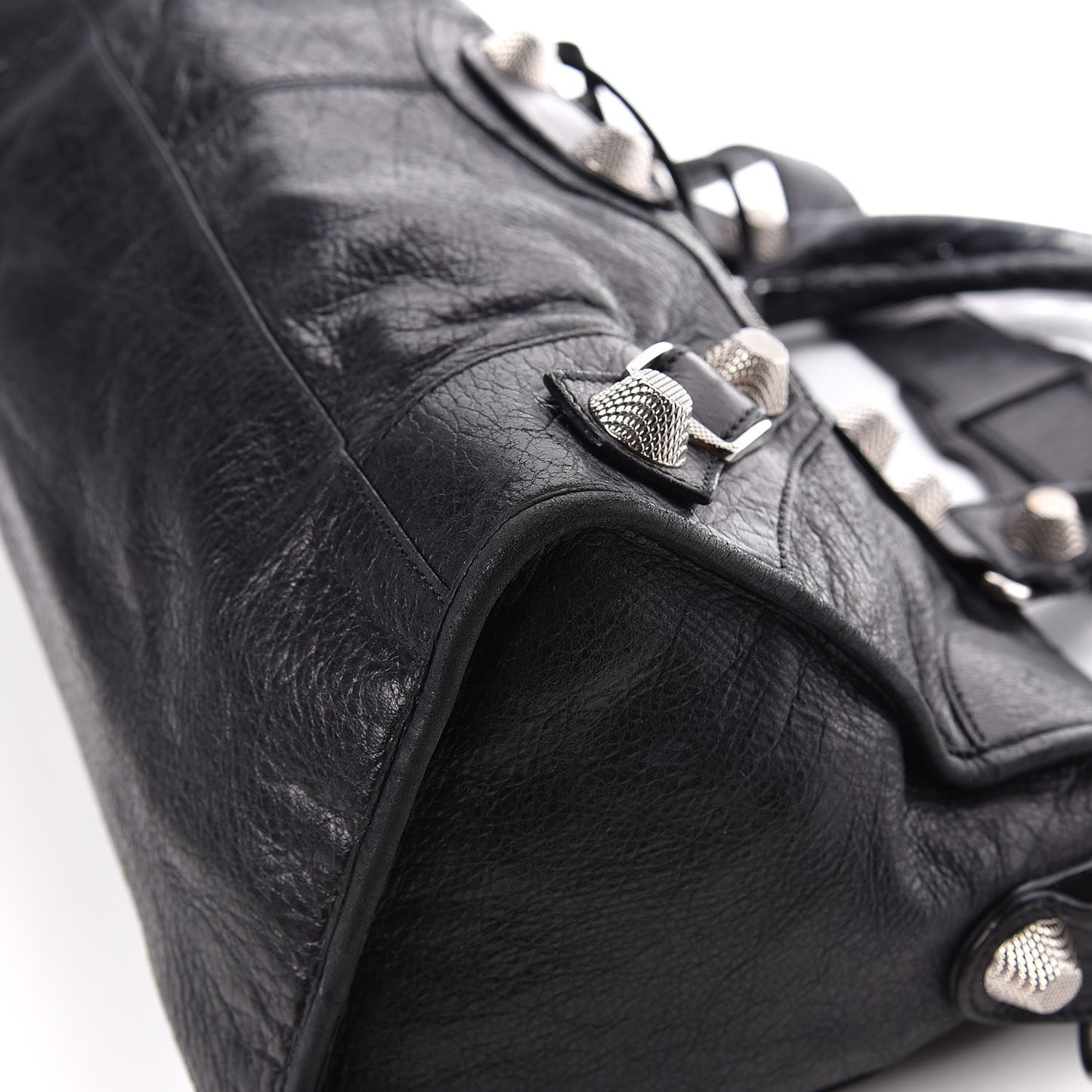 Agneau Giant 21 Silver Hardware Part Time Black