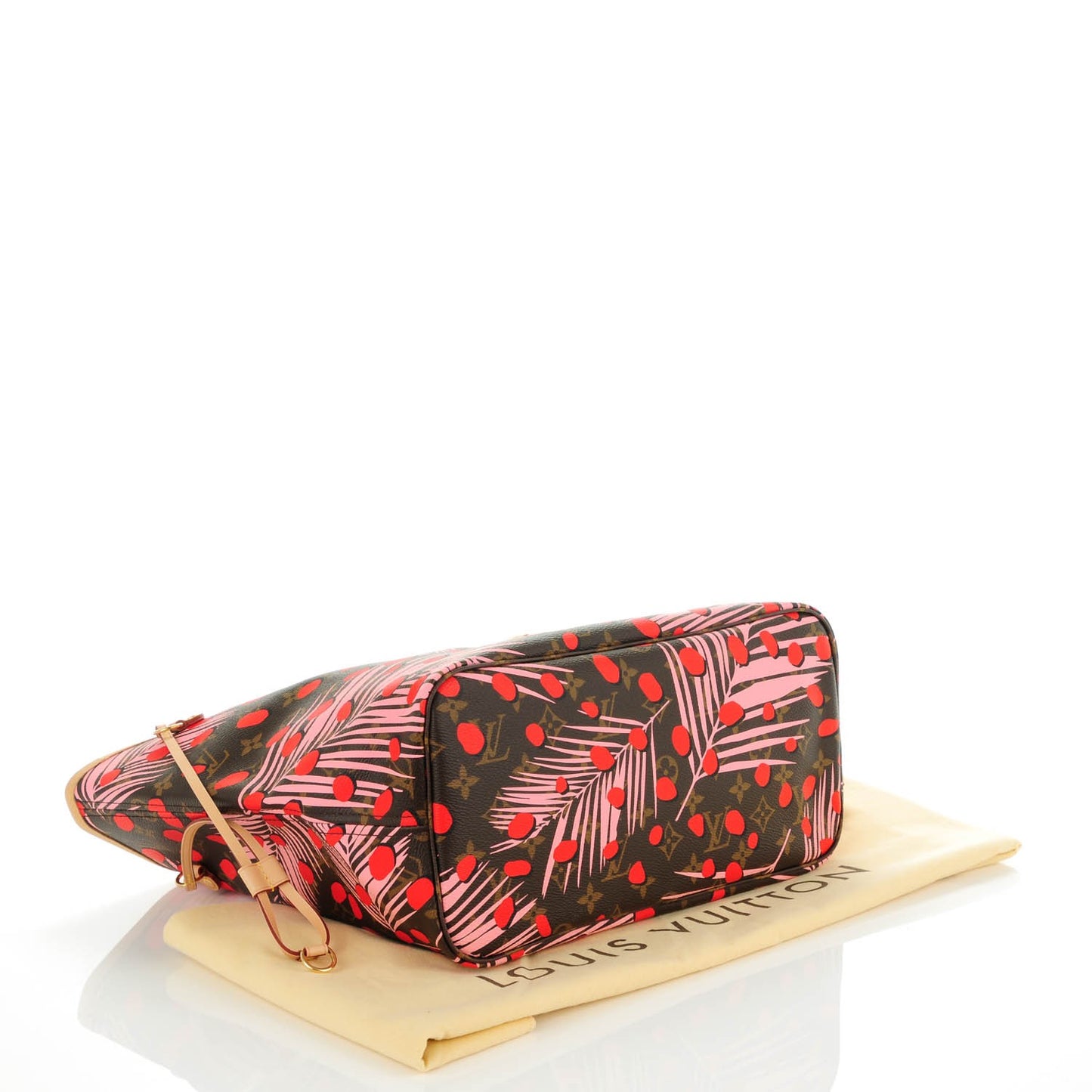 Monogram Jungle Dots Neo Neverfull MM Sugar Pink Poppy
