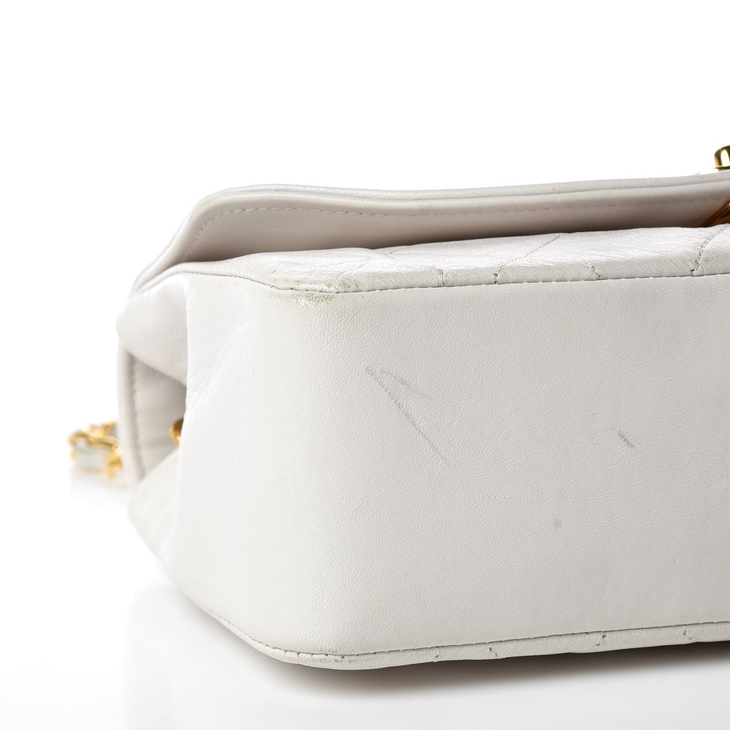 Chanel Lambskin Quilted Small Single Flap White 5 of 22