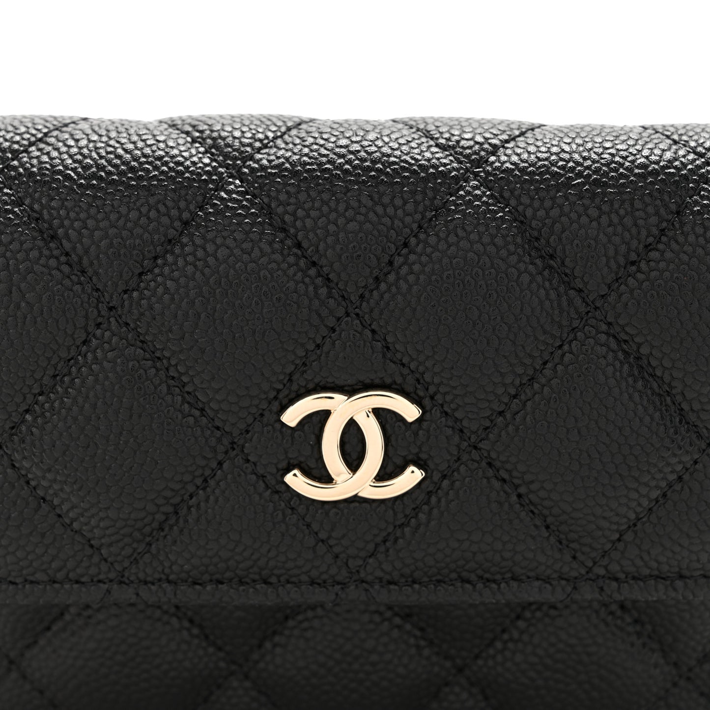 Caviar Quilted Belt Bag Black