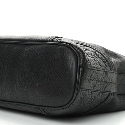 Gucci Pebbled Calfskin Guccissima Trim Medium Signoria Hobo Black 7 of 12