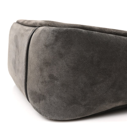Saint Laurent Suede Small Le 5 A 7 Soft Hobo Urban Grey 10 of 10