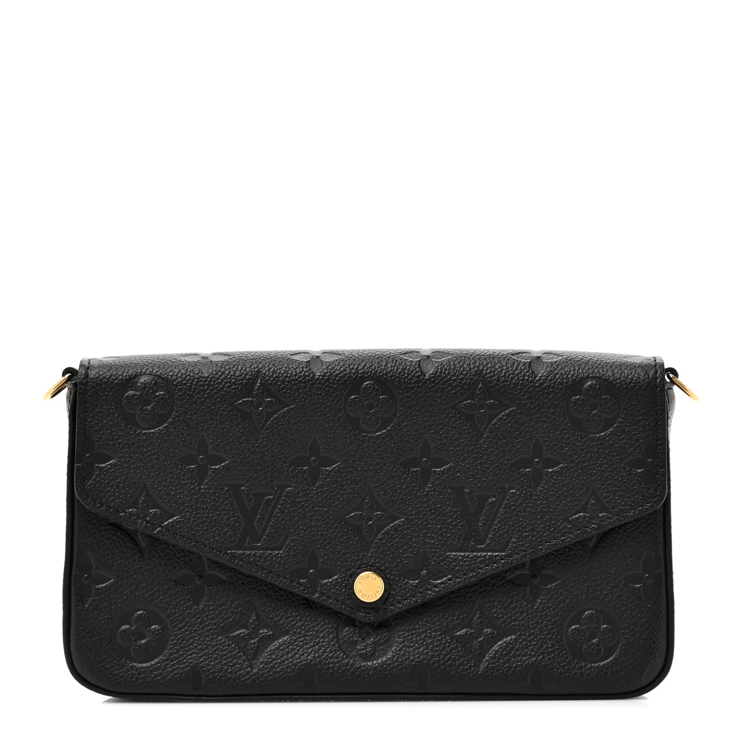 Louis Vuitton Empreinte Pochette Felicie Chain Wallet Black 1 of 12
