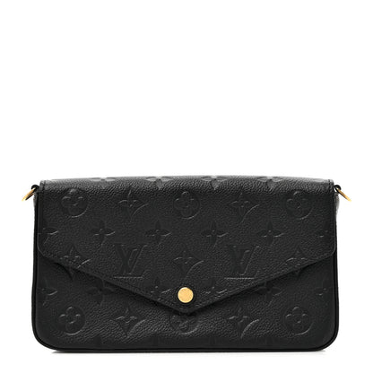 Louis Vuitton Empreinte Pochette Felicie Chain Wallet Black 1 of 12